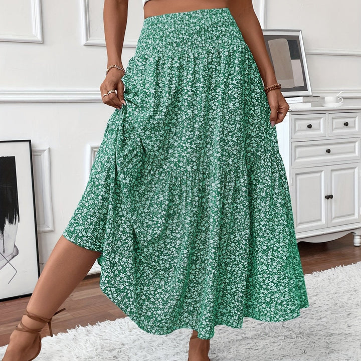 TAHLIA | TIERED FLORAL MAXI SKIRT