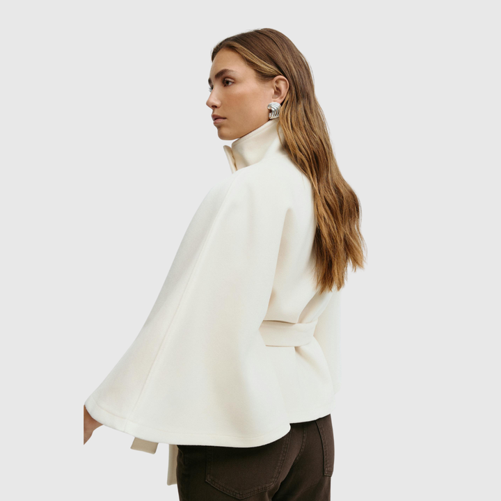 RHOSLYN | BELTED CAPE JACKET