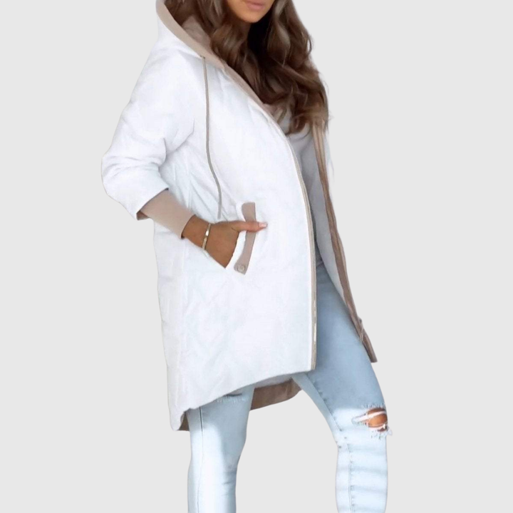 ELEANOR | QUILTED HOODED COAT