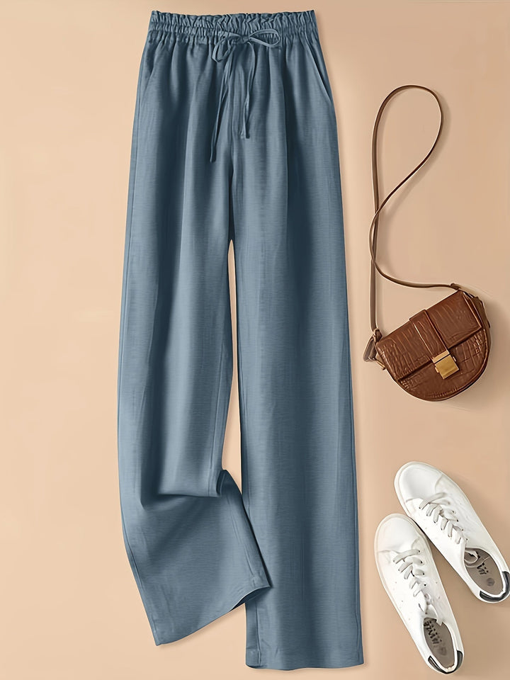 COLETTE | WIDE LEG DRAWSTRING TROUSERS