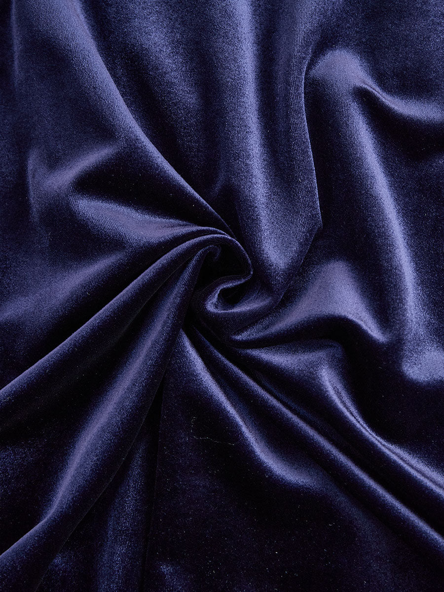 ELOWON | NAVY BLUE LONG-SLEEVE MIDI DRESS