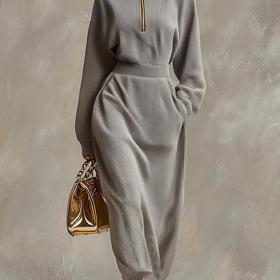 STELLA ERTOIS ELEGANT HIGH NECK MAXI DRESS