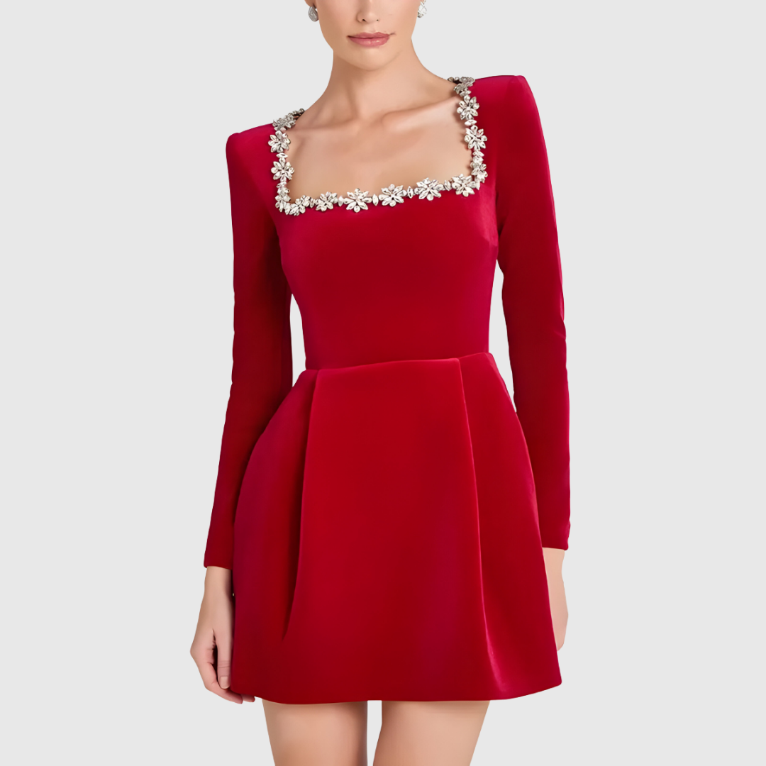 NOELLA | VELVET COCKTAIL DRESS