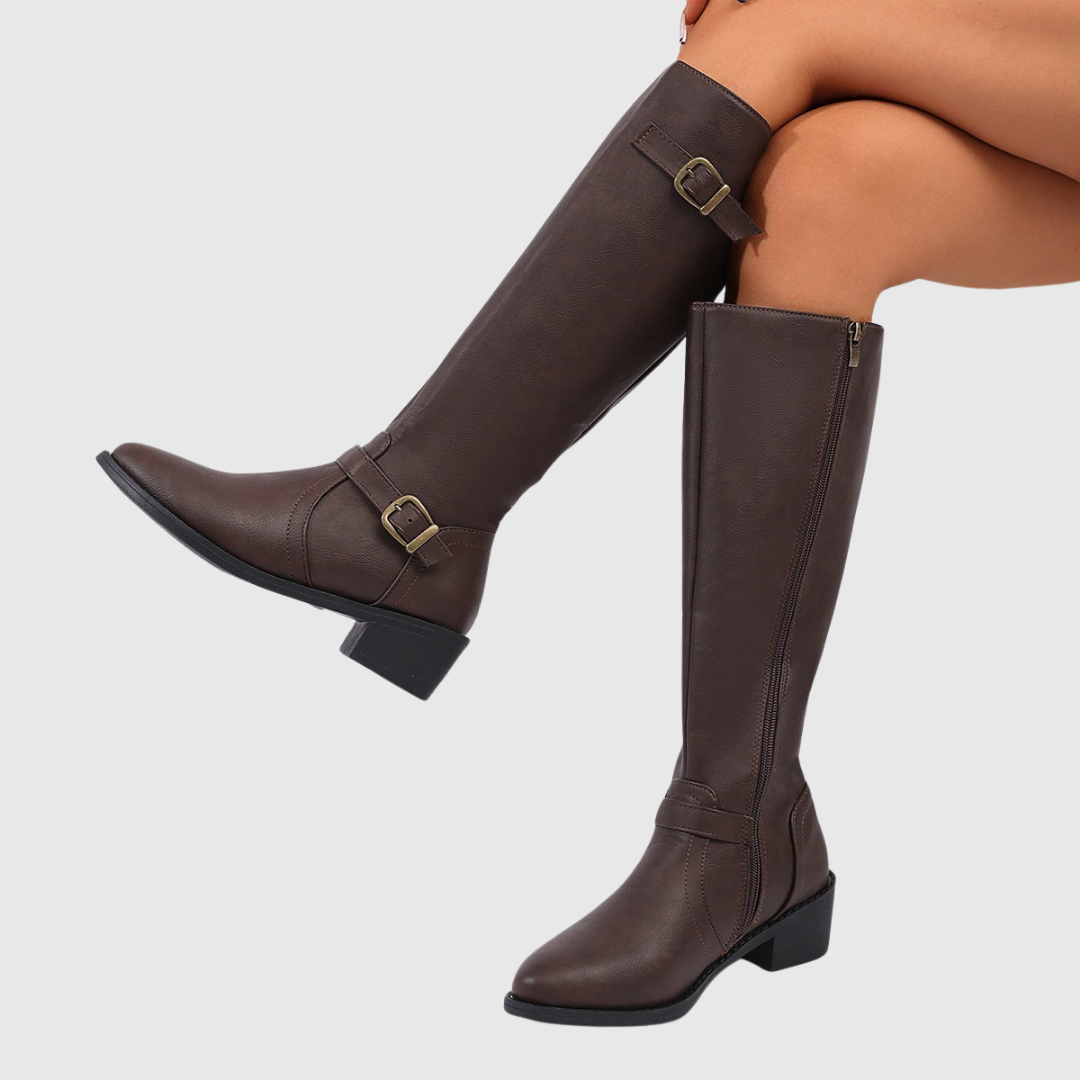 ANASTELLE | RIDING LEATHER BOOTS