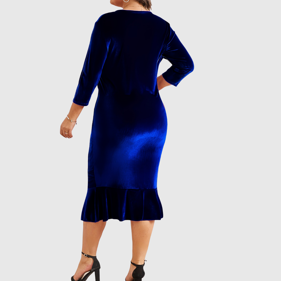 ZAAR | VELVET CHRISTMAS MIDI DRESS