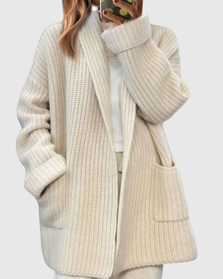MABEL | WOOL BLEND KNITTED CARDIGAN