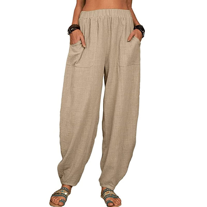 ELVIANE | CASUAL COTTON-LINEN HAREM PANTS