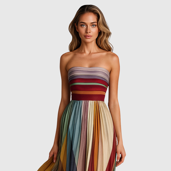 ISOLA | CHIC LONG DRESS WITH ELEGANT DETAILS