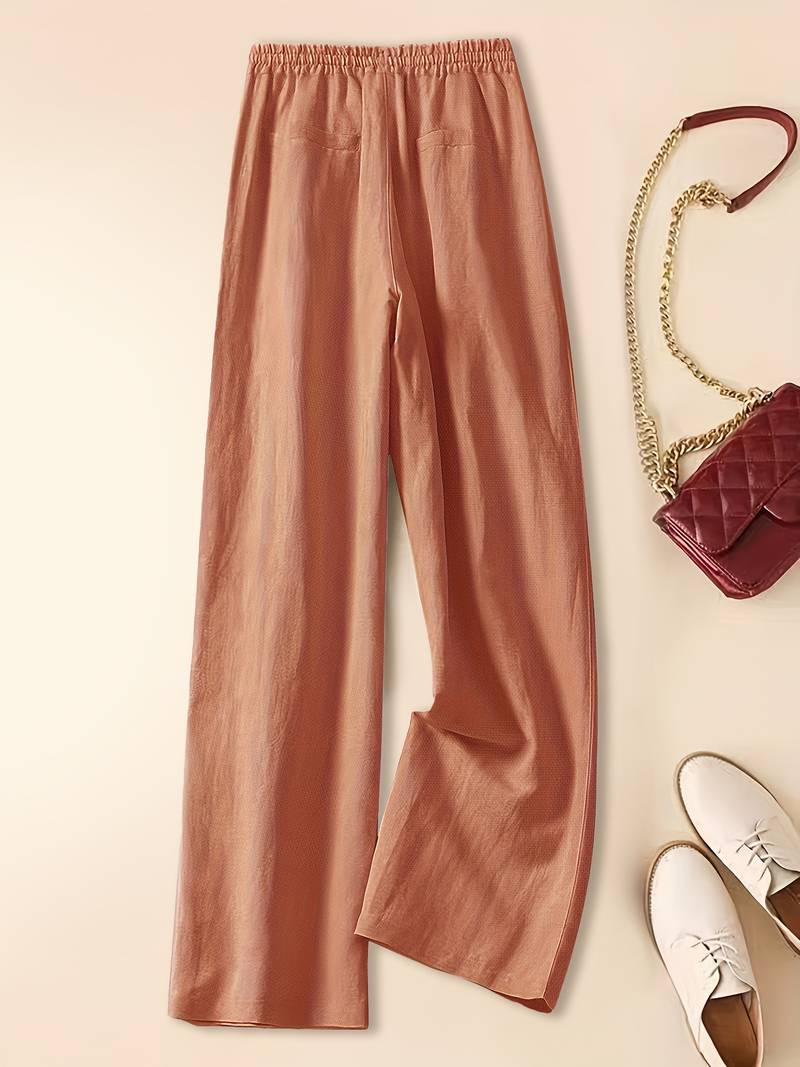 IMARA | WIDE-LEG DRAWSTRING TROUSERS