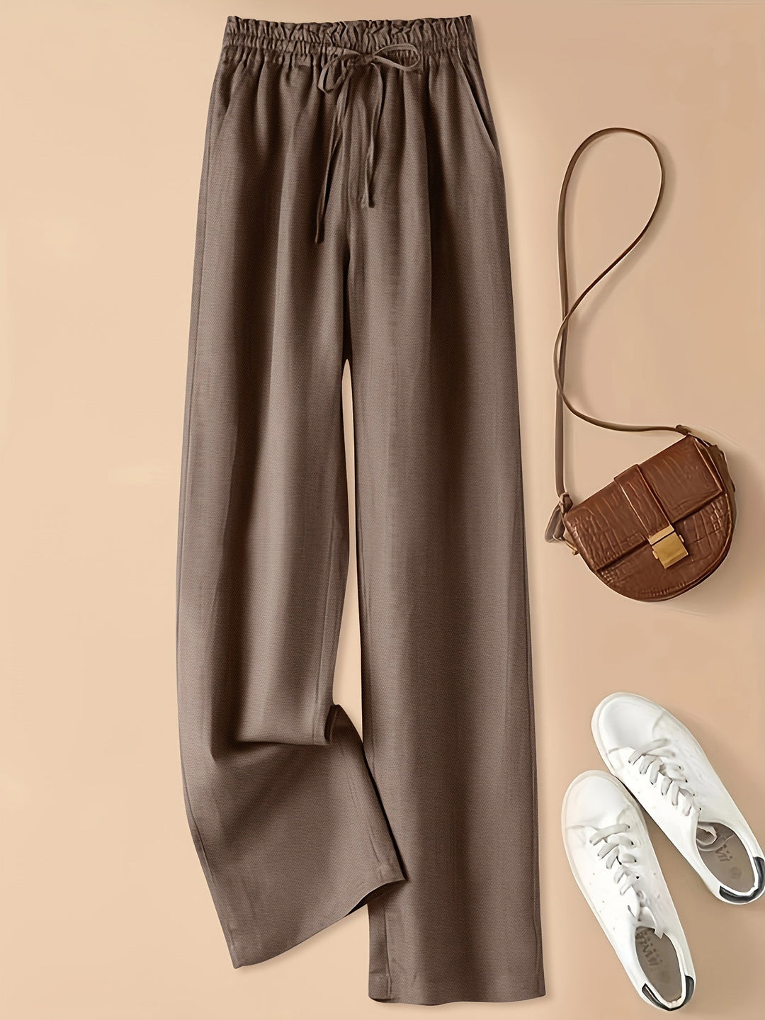 COLETTE | WIDE LEG DRAWSTRING TROUSERS