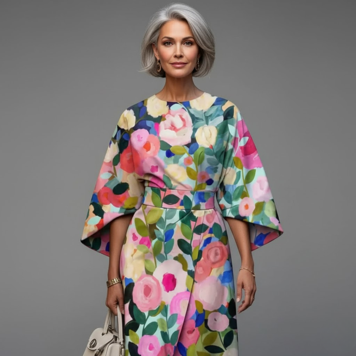 EDRICA | ELEGANT FLORAL DRESS