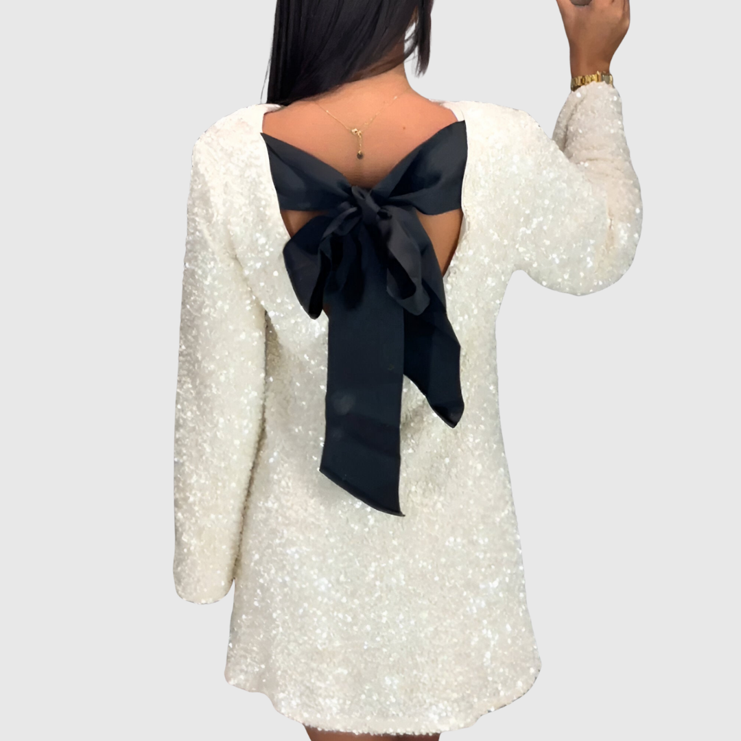 MARIBELLE | ELEGANT BOW-TIE DRESS