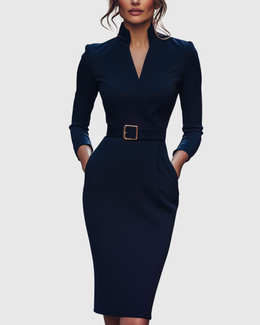 CLARIBEL | REFINED MIDI DRESS