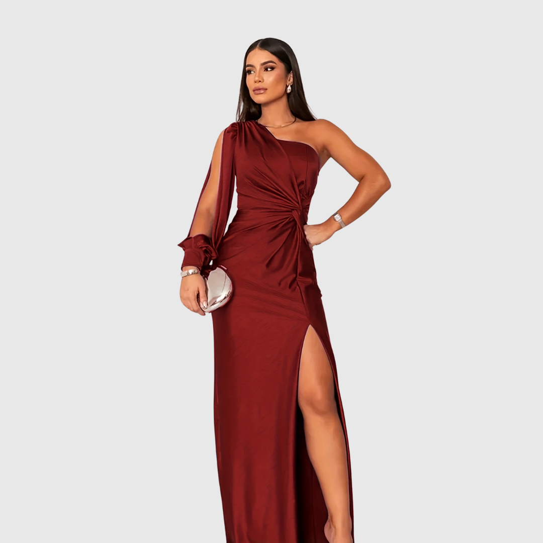 CHARLOTTA | ONE-SHOULDER EVENING GOWN
