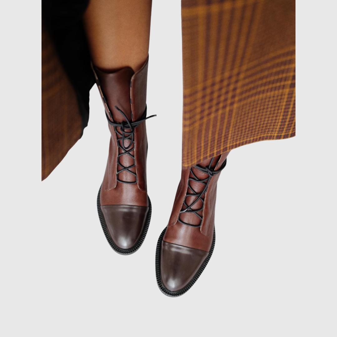 ELOWYN | CLASSIC LACE-UP BOOTS