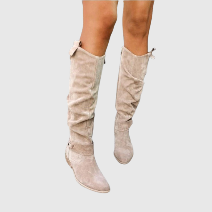 NORIEL | ELEGANT KNEE-HIGH LEATHER BOOTS