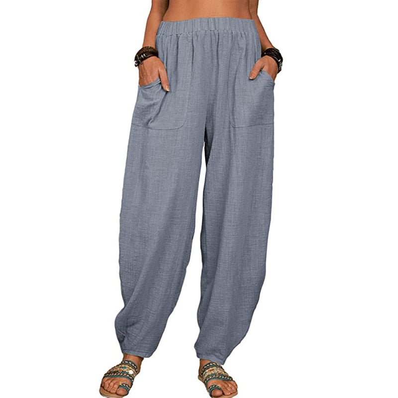 ELVIANE | CASUAL COTTON-LINEN HAREM PANTS