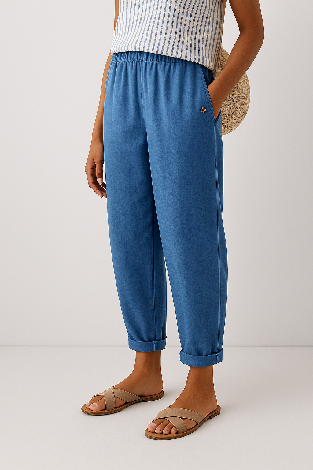NORAYA | STYLISH PANTS WITH SIDE POCKETS