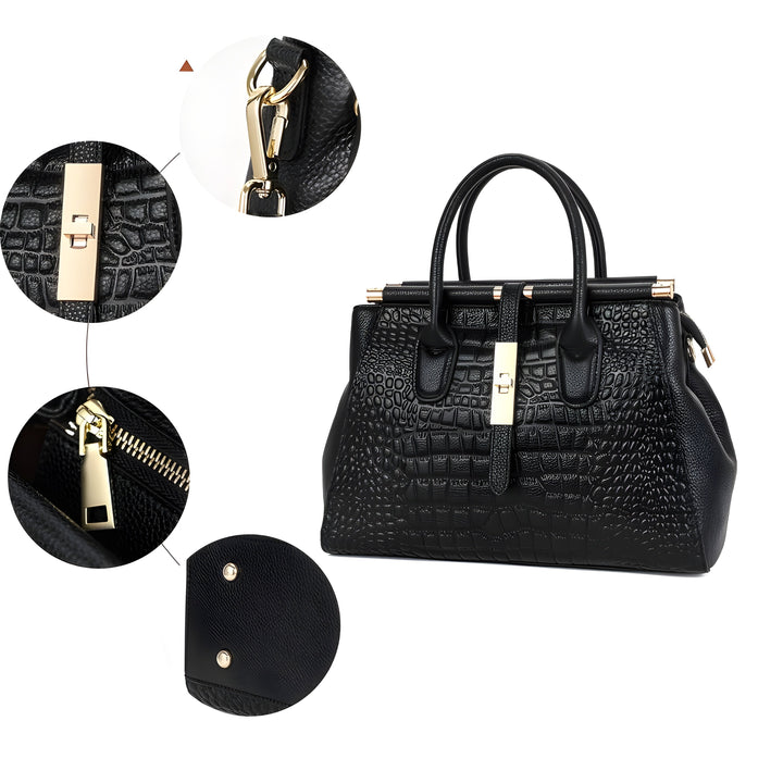 AURELIA | CROC HANDBAG