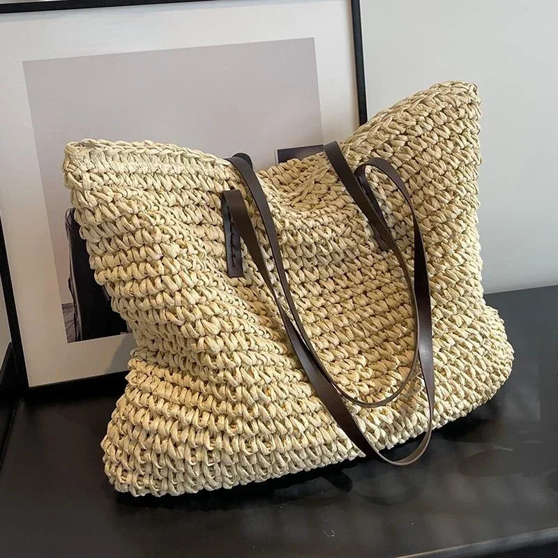LARGE WOVEN TOTE BAG