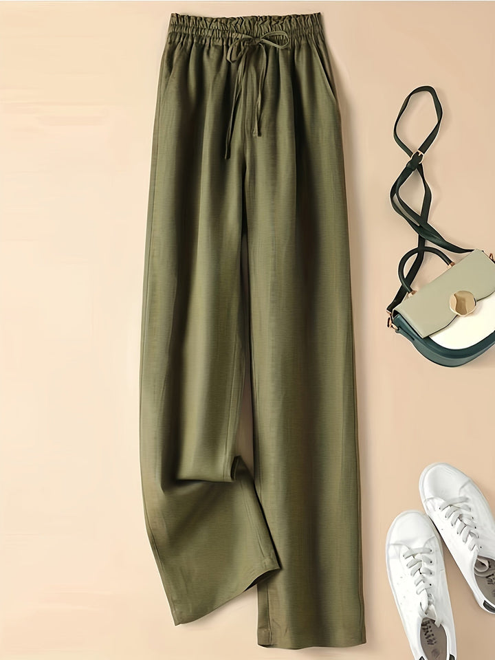 COLETTE | WIDE LEG DRAWSTRING TROUSERS