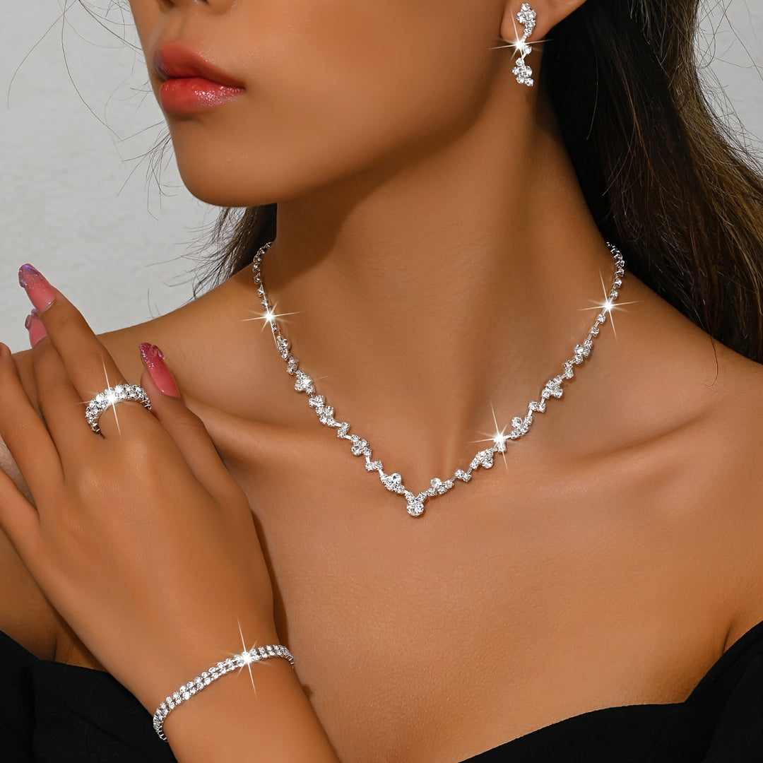 LIGHTWEIGHT ELEGANT 4-PIECE JEWELRY SET