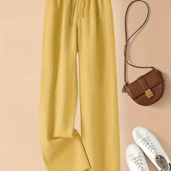 COLETTE | WIDE LEG DRAWSTRING TROUSERS