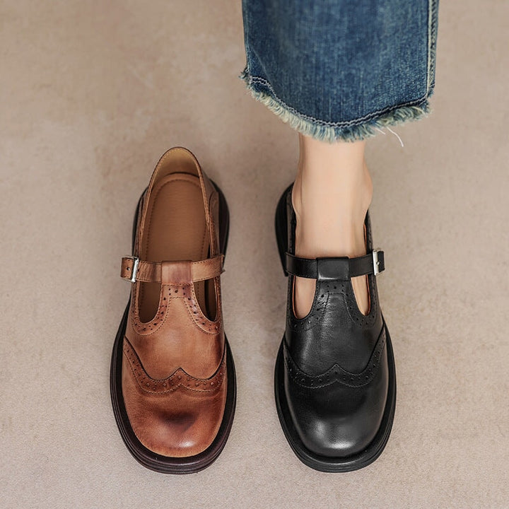 TALVANNA | ELEGANT EVERYDAY LEATHER MARY JANES